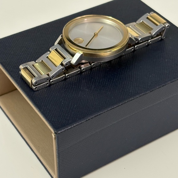 Movado Two-Tone Gold and Silver Watch - Picture 4 of 8